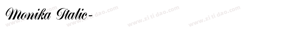 Monika Italic字体转换